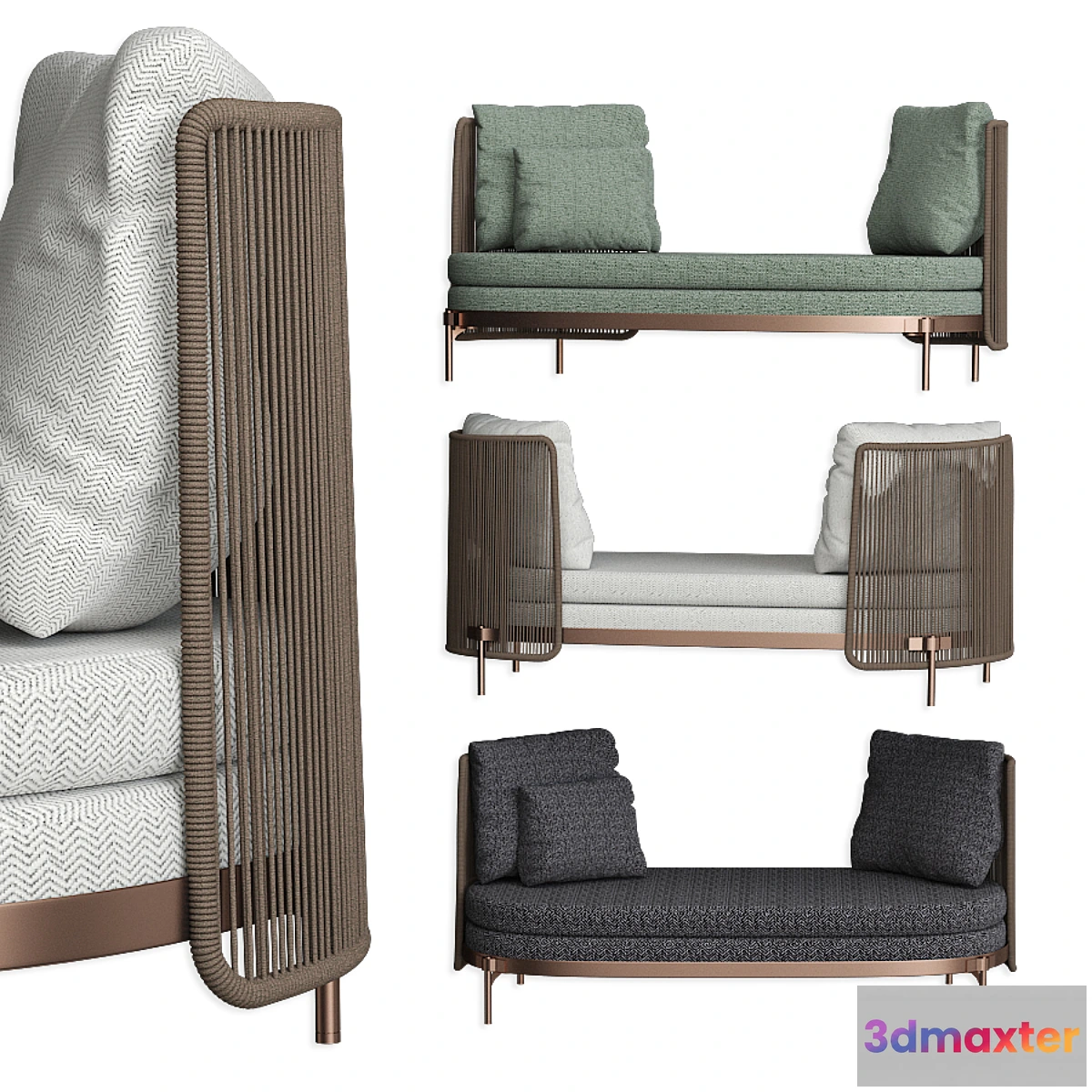 602279 - Tape Cord Outdoor Open Sofa Minotti