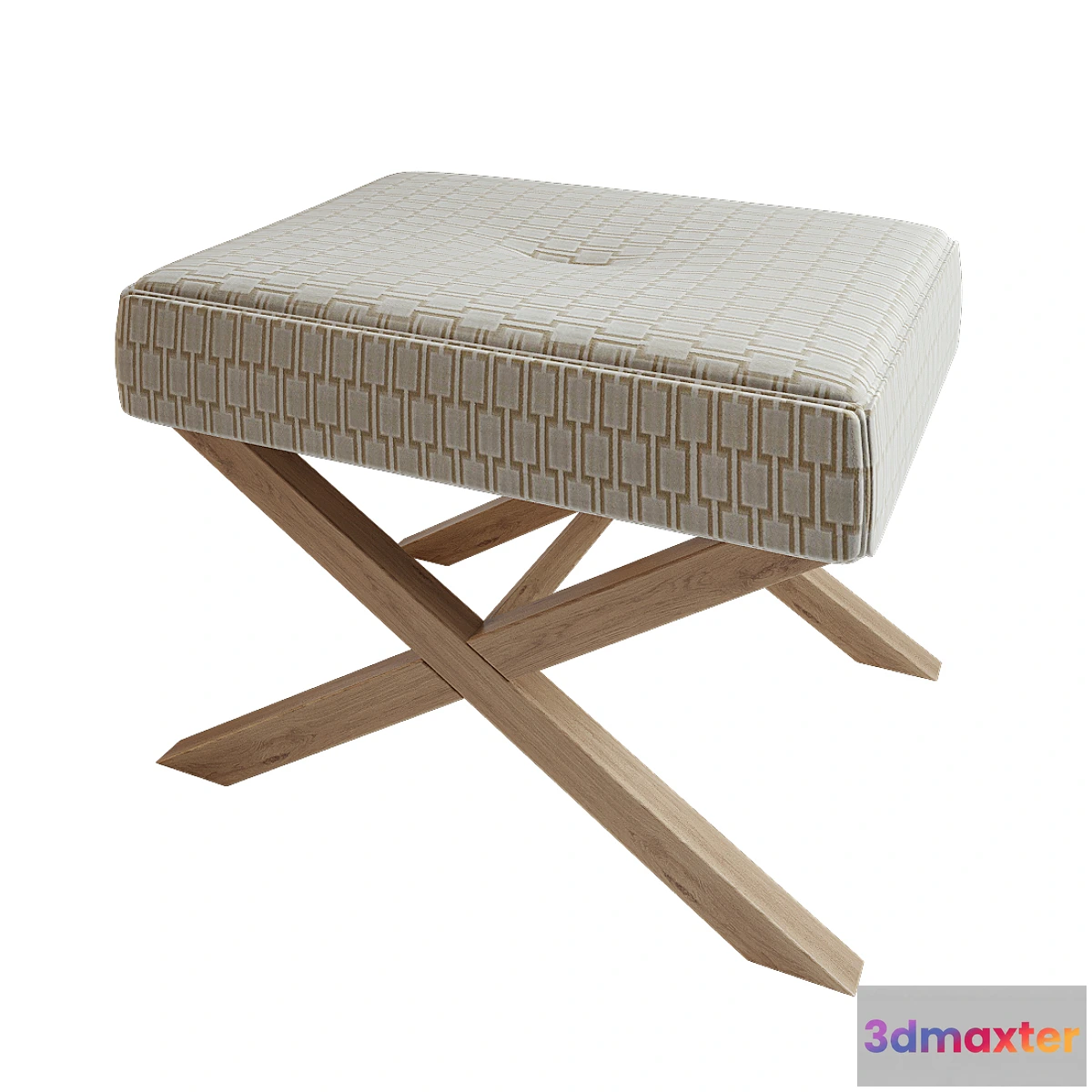 602299 - Lacrosse stool ottoman pouf