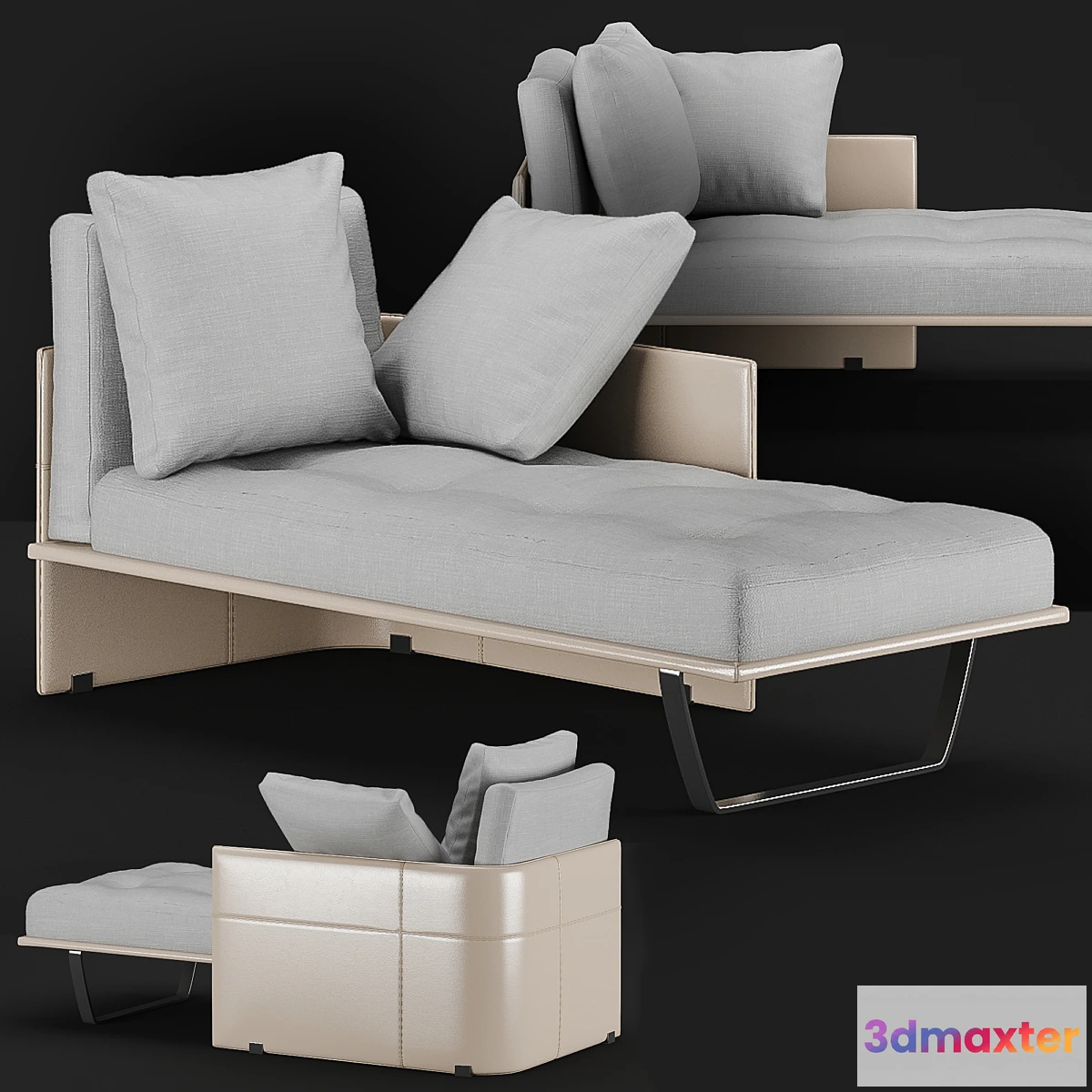 602363 - Minotti “Luggage” Chaise Longue