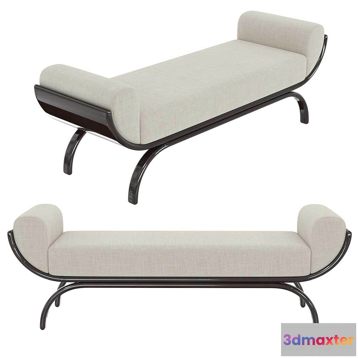 602427 - Custom made bench with curved arms