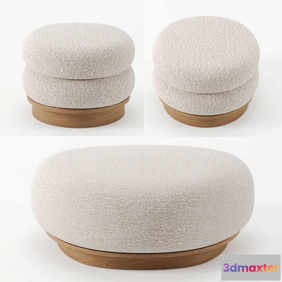 602563 - Split ottomann and pouf by Emmanuelle Simon
