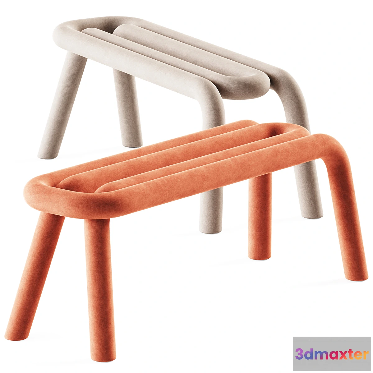 602775 - Bench Bold by Mustache _ Upholstered bench