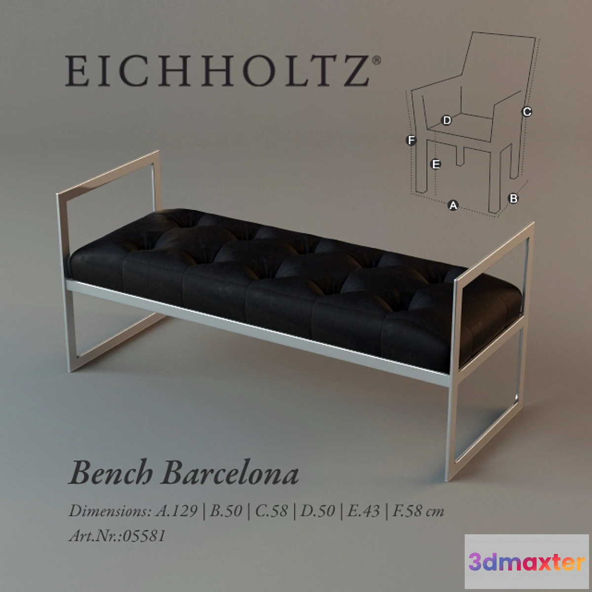 621331 - Eichholtz _ Barcelona Bench