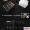 625157 - Pouf + 6 V-ray materials