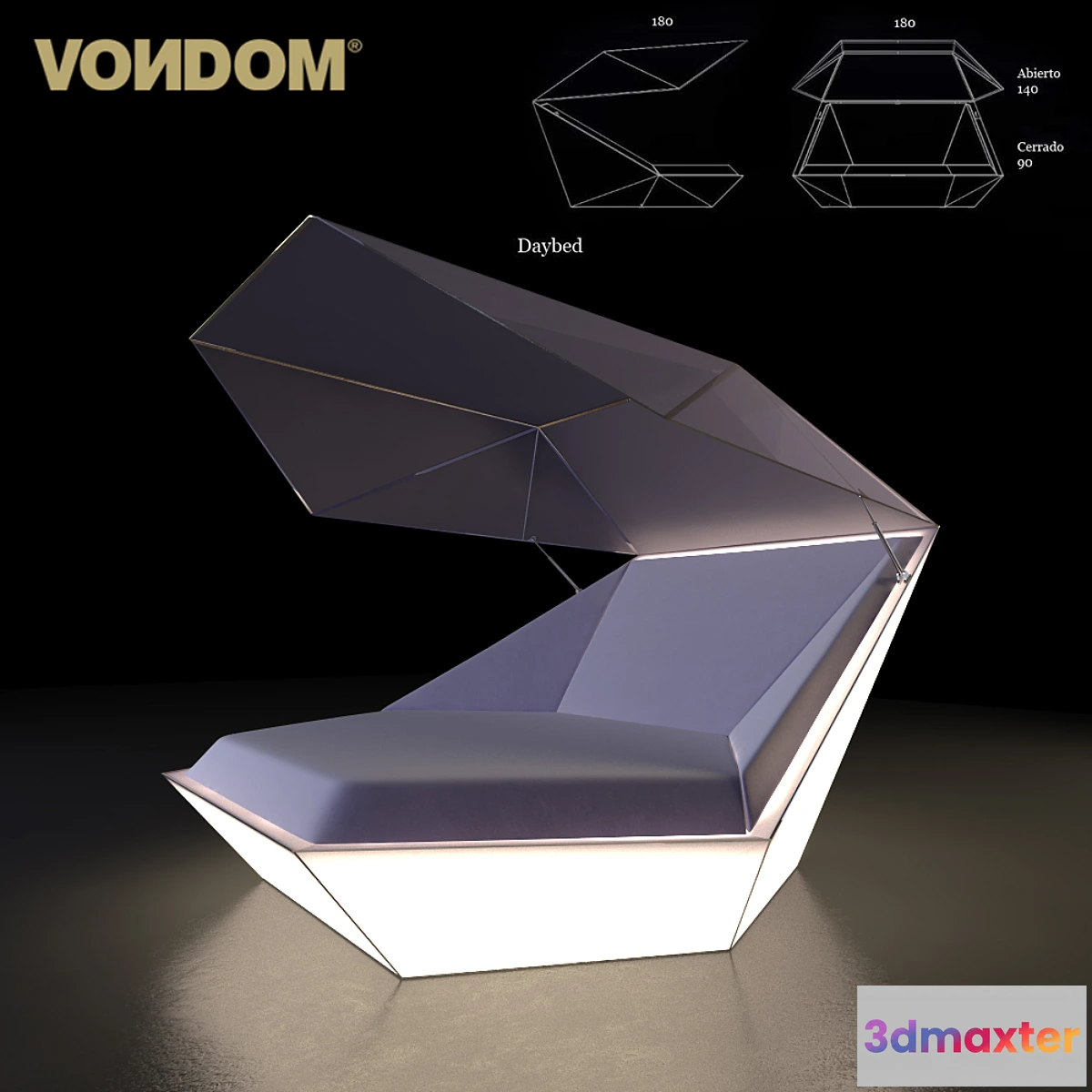 634565 - Vondom _ Faz Daybed Parasol