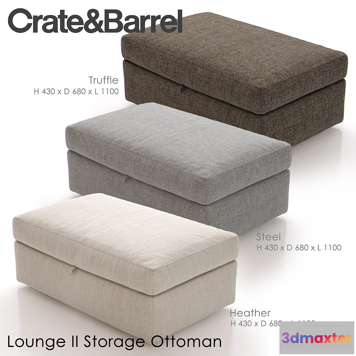 650715 - LOUNGE II Storage Ottoman - No.2