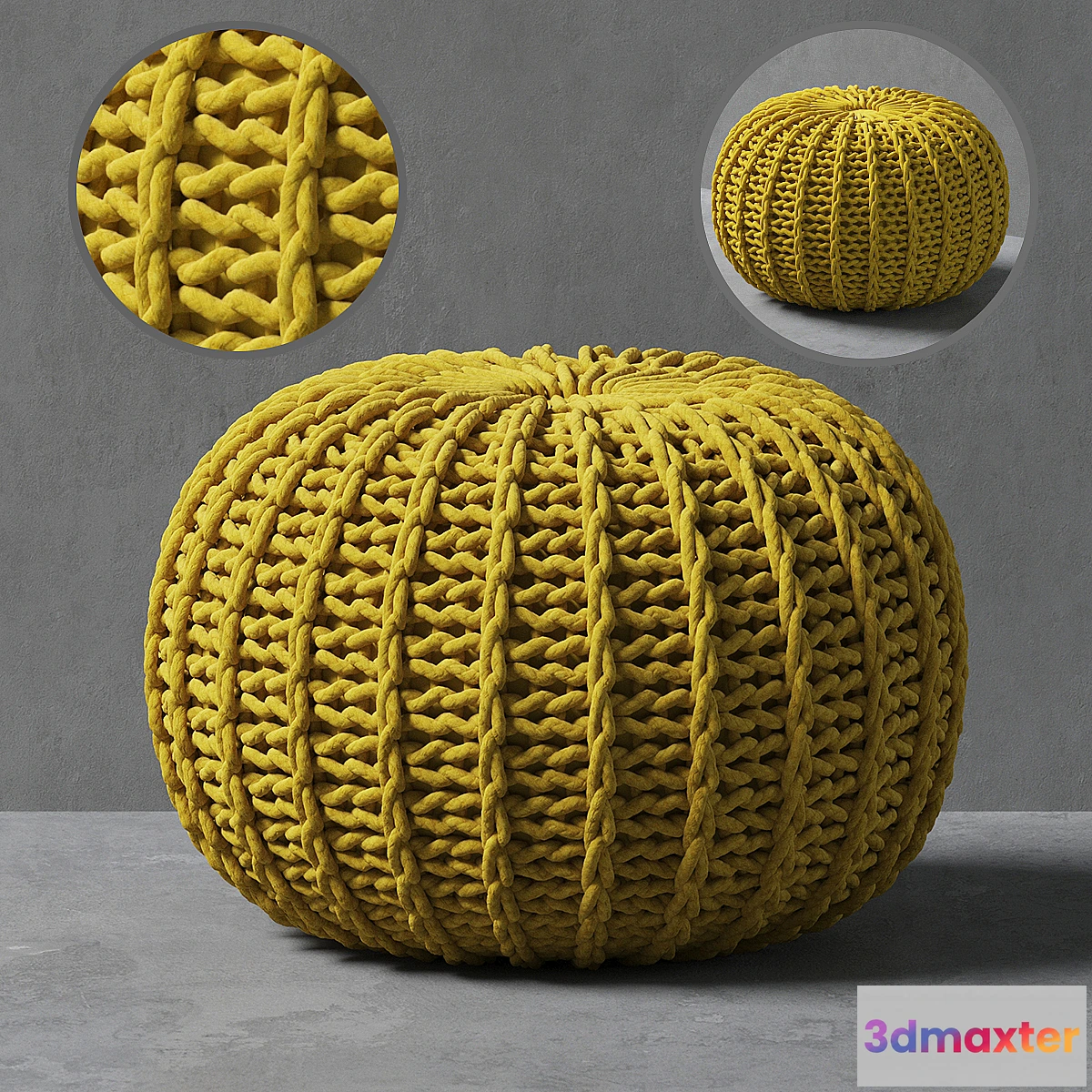 658203 - Knitted pouf - No.4