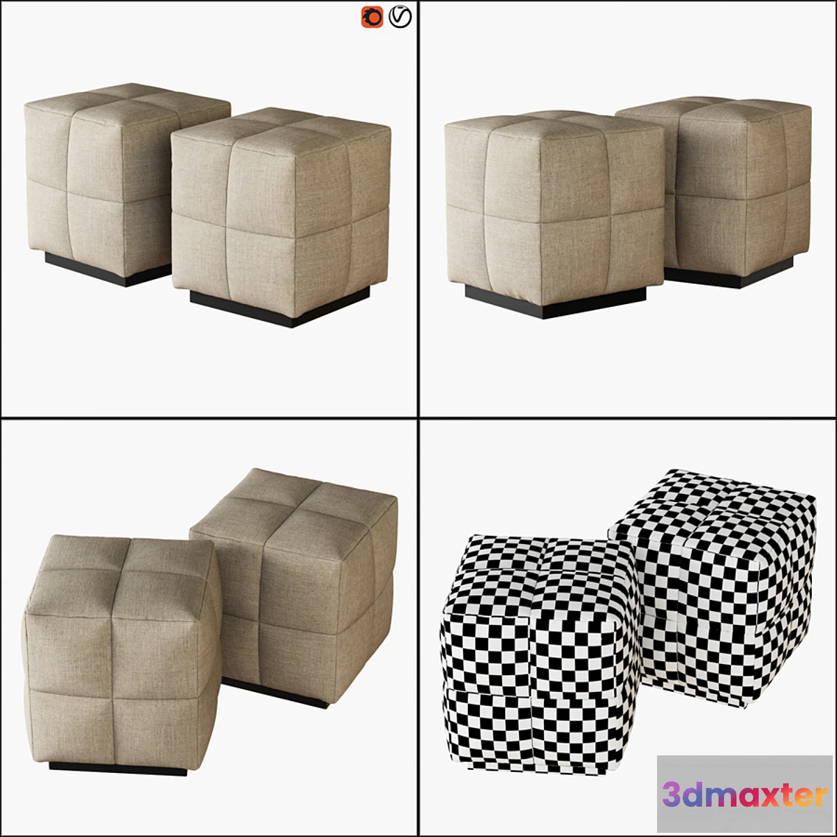 663441 - Pouf Bonaldo Squaring