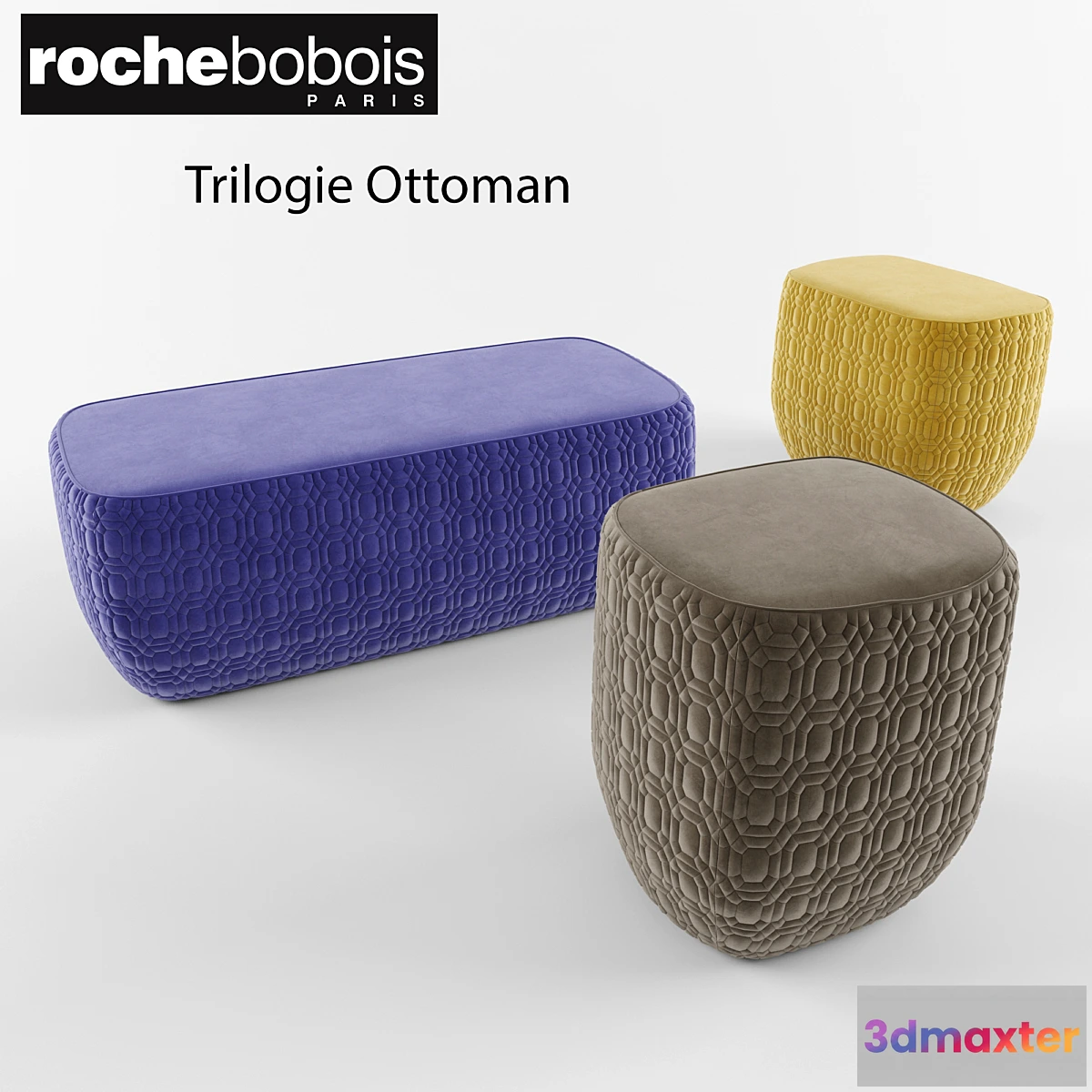 664791 - Roche Bobois Trilogie Ottoman