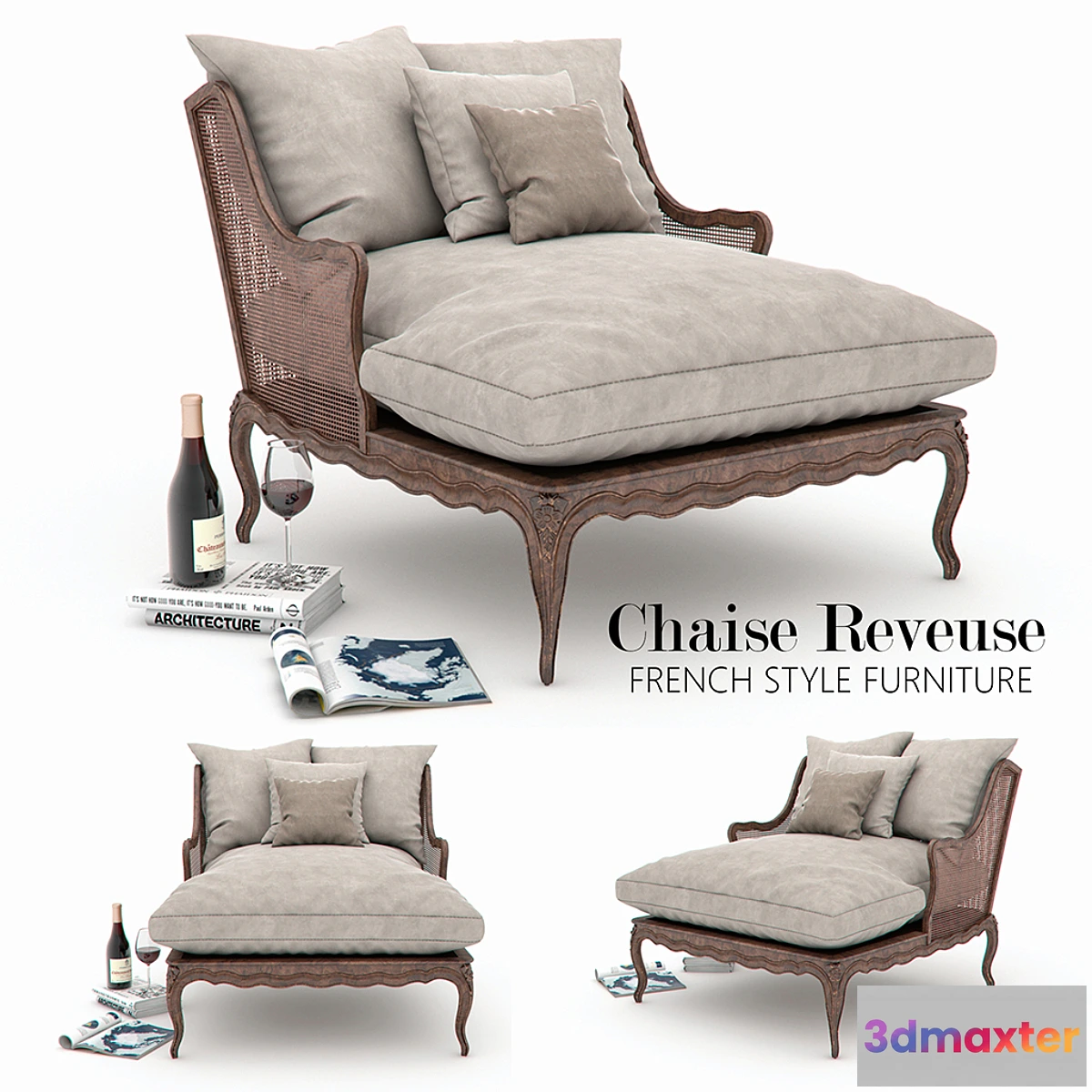 666965 - Chaise Reveuse FRENCH STYLE FURNITURE
