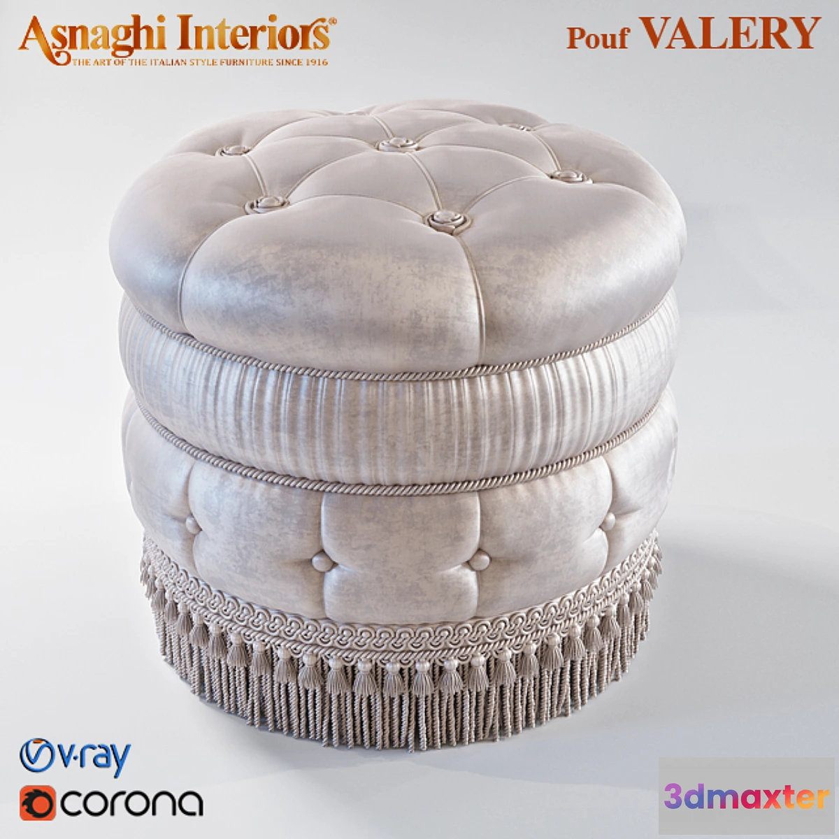 667733 - ASNAGHI POUF VALERY