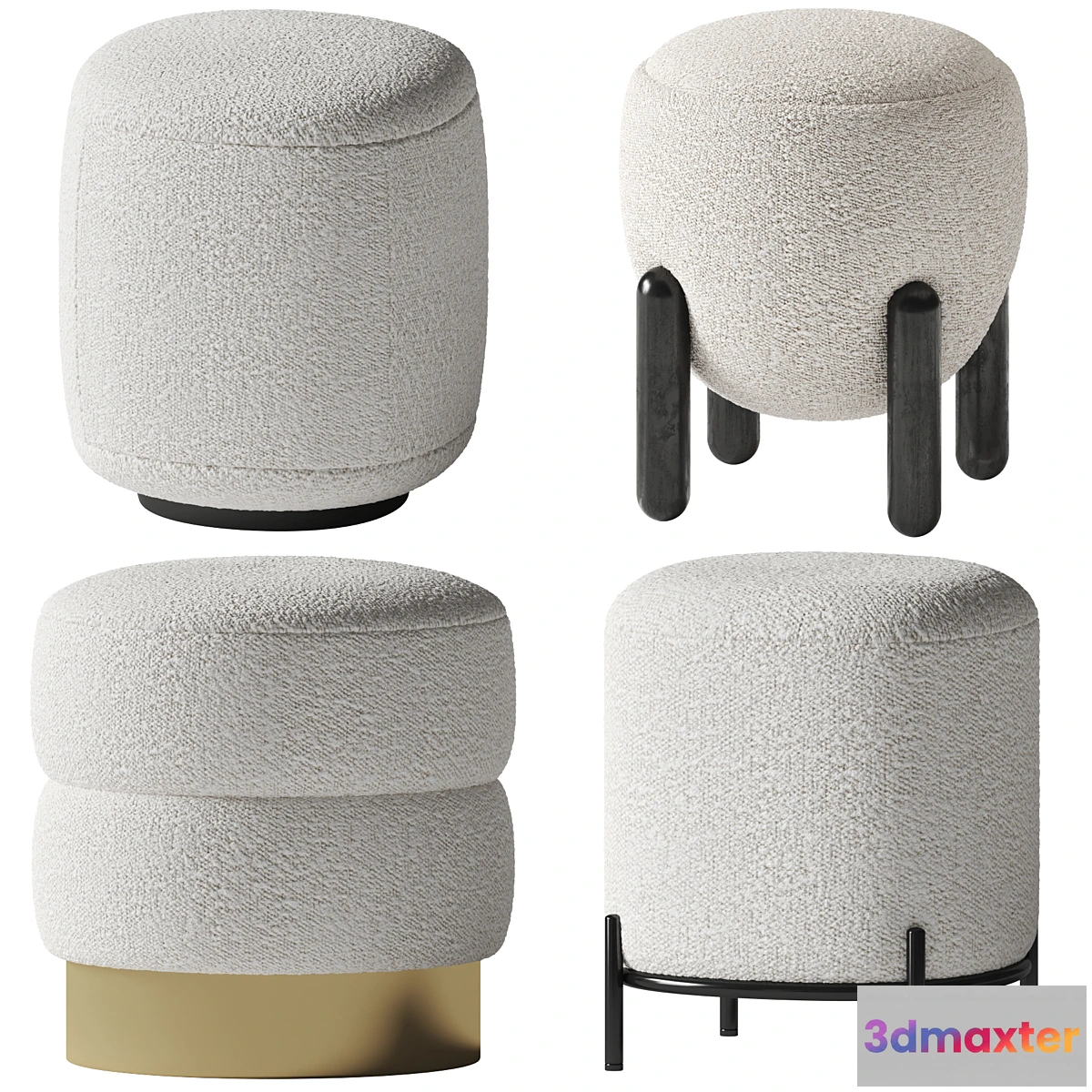 677301 - Boucle poufs set