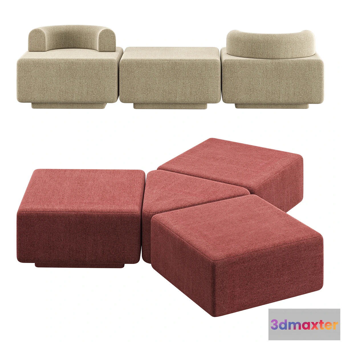 692404 - Modular Pouf Plump - No.2