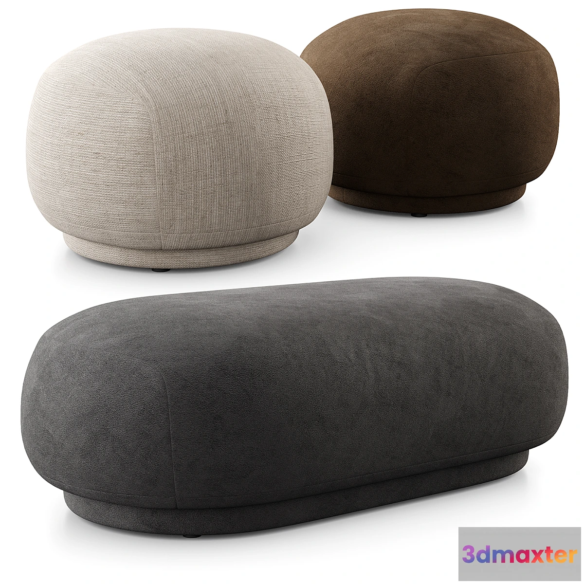 692518 - Rico Pouf And Ottoman By Ferm Living
