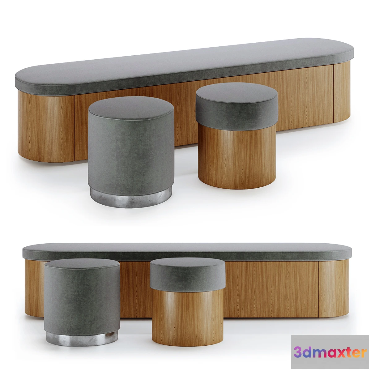 692572 - Noella pouf and ottoman