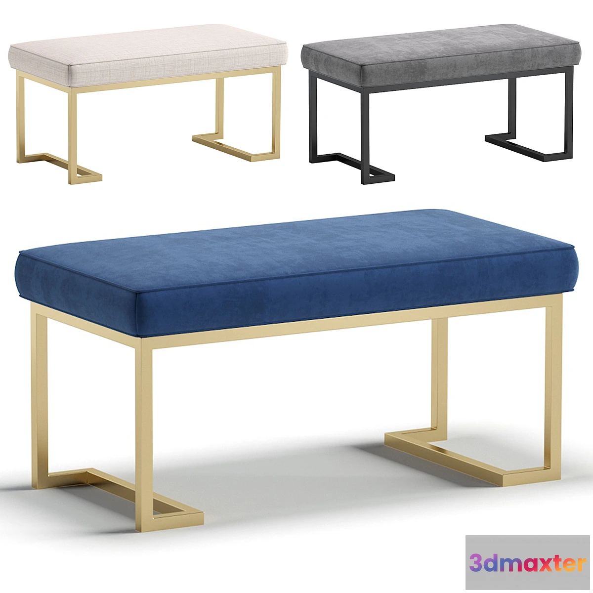 692638 - Bench RICHMOND by Cazarina Interiors 3 Colors Version