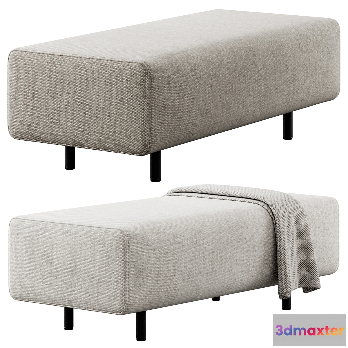 692654 - Block Party Lounge Bench by Poppin