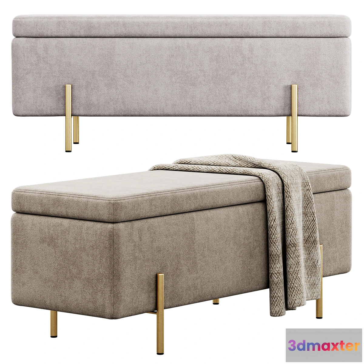 692670 - Jodel Upholstered Storage Bench by Everly Quinn