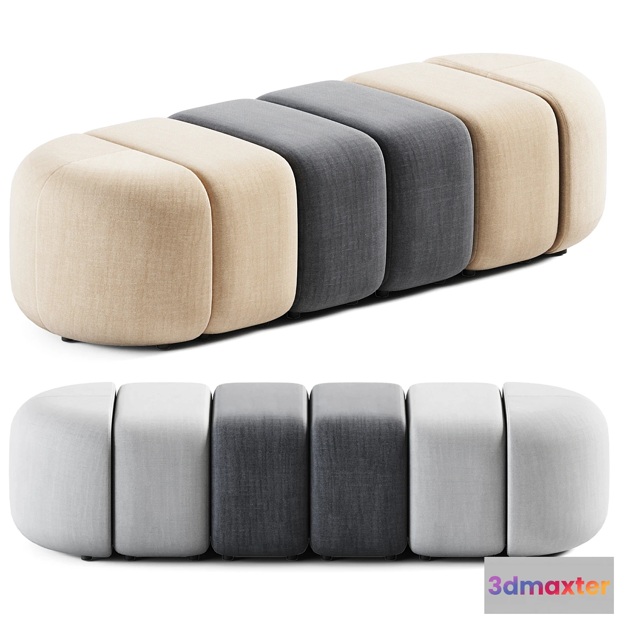692716 - Set Module Pouffes by Bla Station _ Pouf