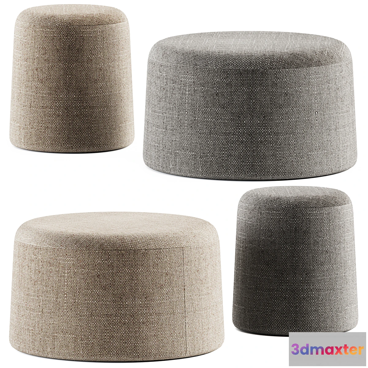 692966 - FUNGO Upholstered Pouf by Grado Design _ Pouf
