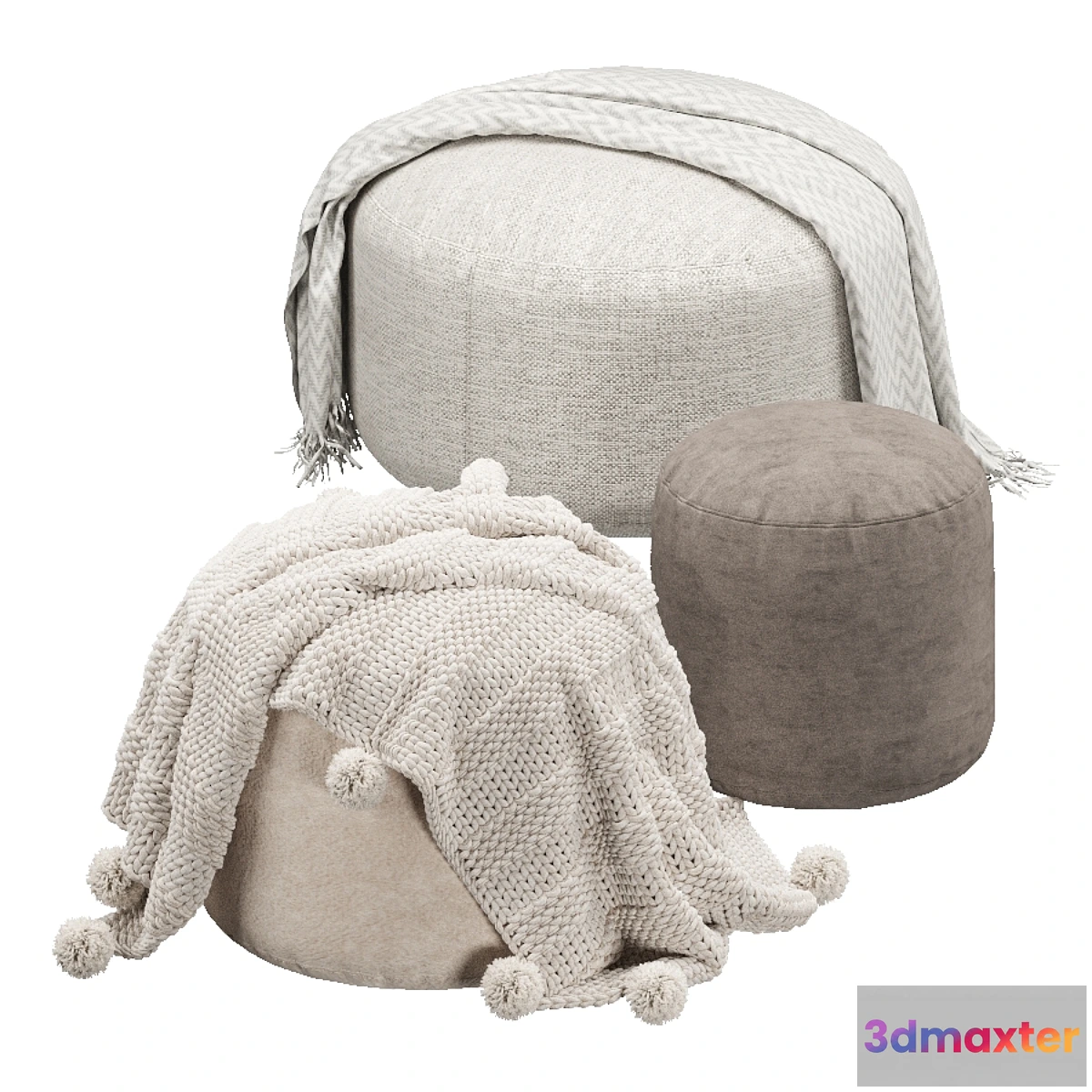 734901 - Set of poufs - No.2