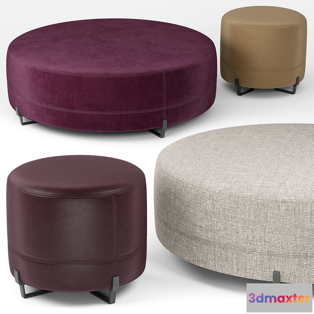 735019 - New York round poufs - Poliform - No.2