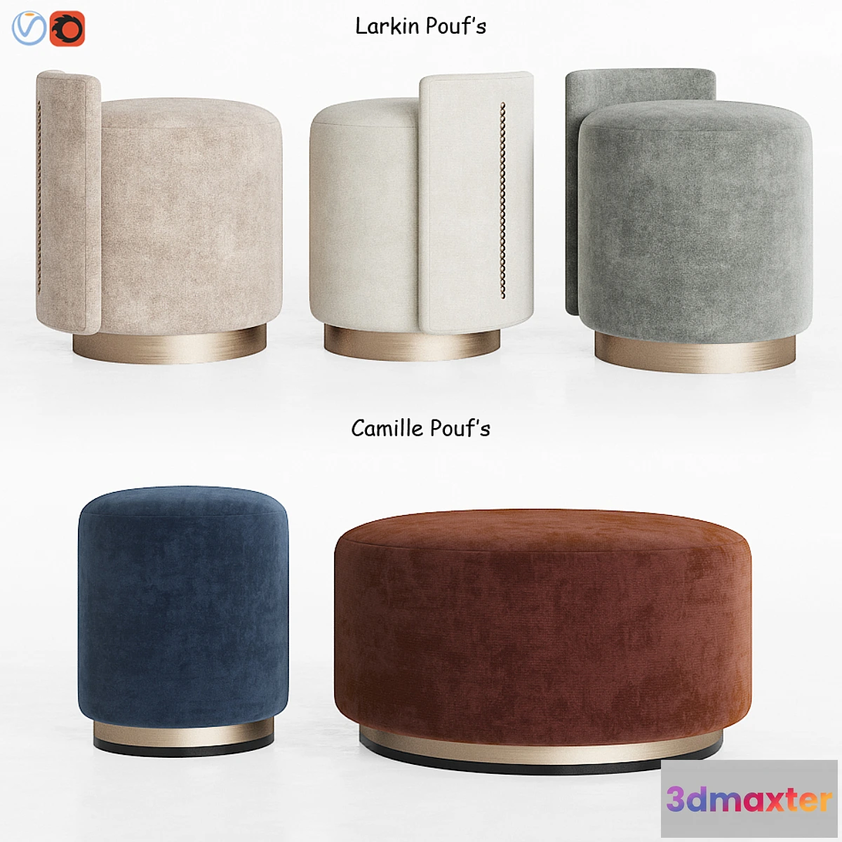 735159 - Larkin & Camille Ottomans Thesofaandchair - No.2