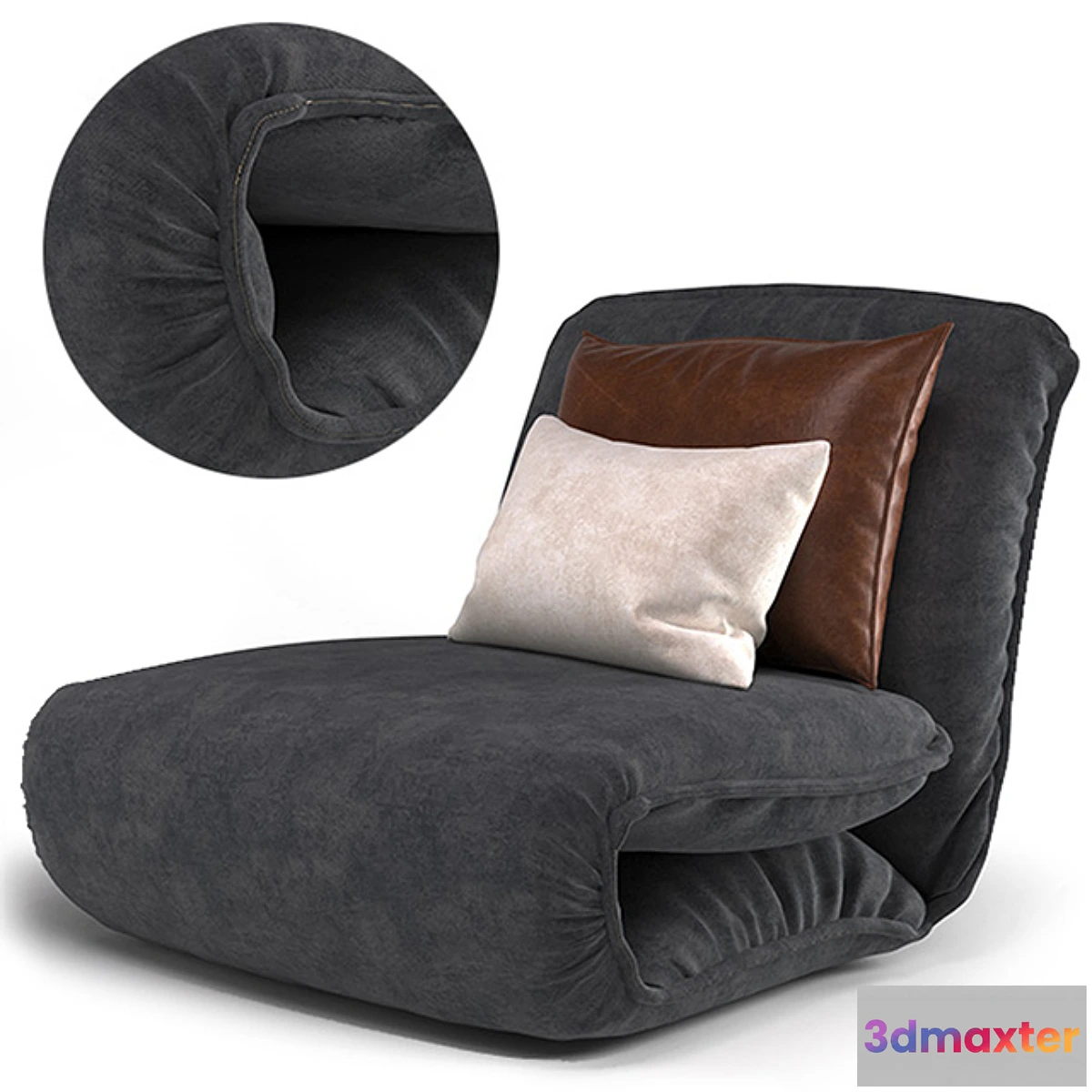 745575 - Velvet Lounge Armchair - No.2