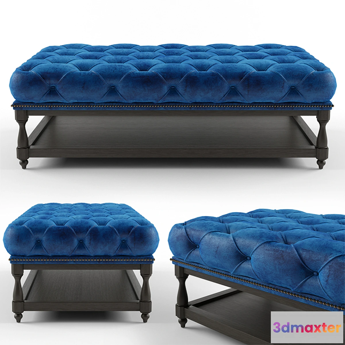 817972 - chesterfield ottoman coffee table - No.2