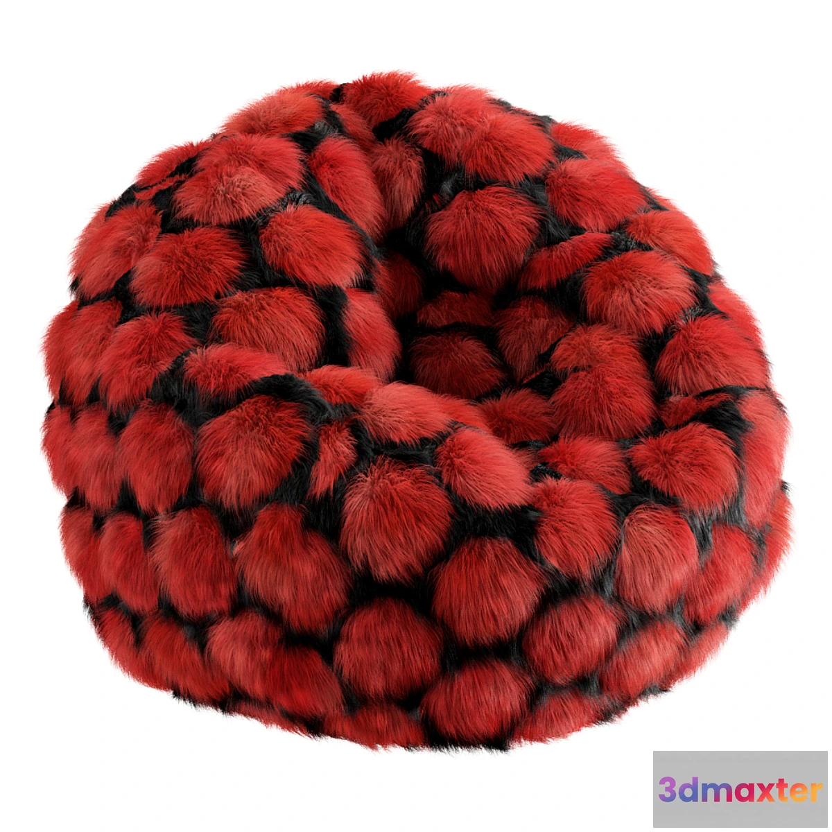 830474 - Round bean bag fur - No.3
