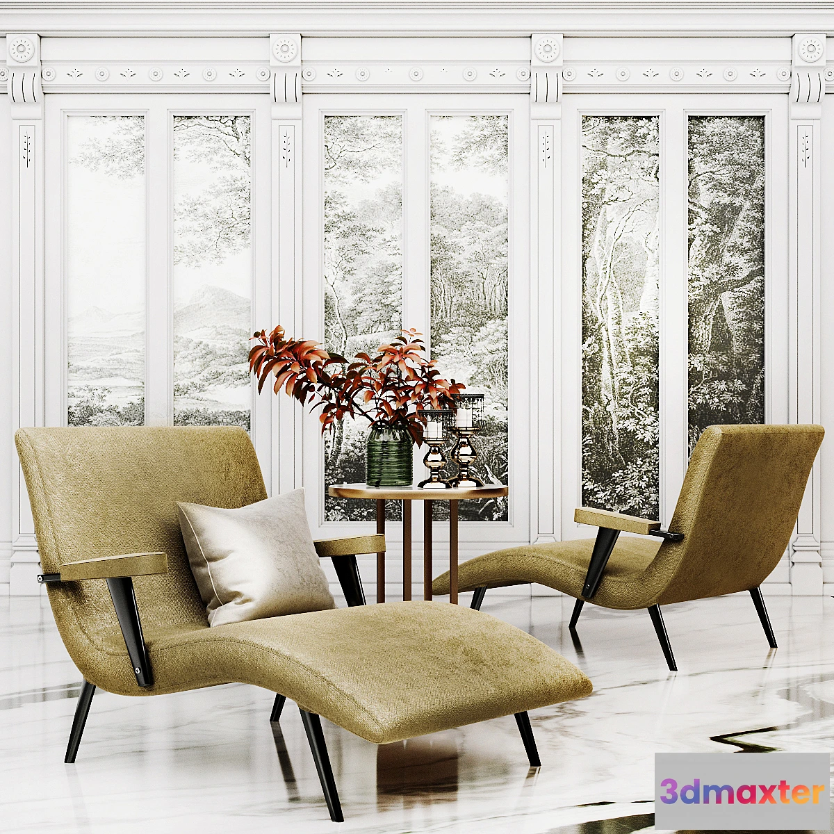 833926 - Mid Century Chaise Longue - No.4