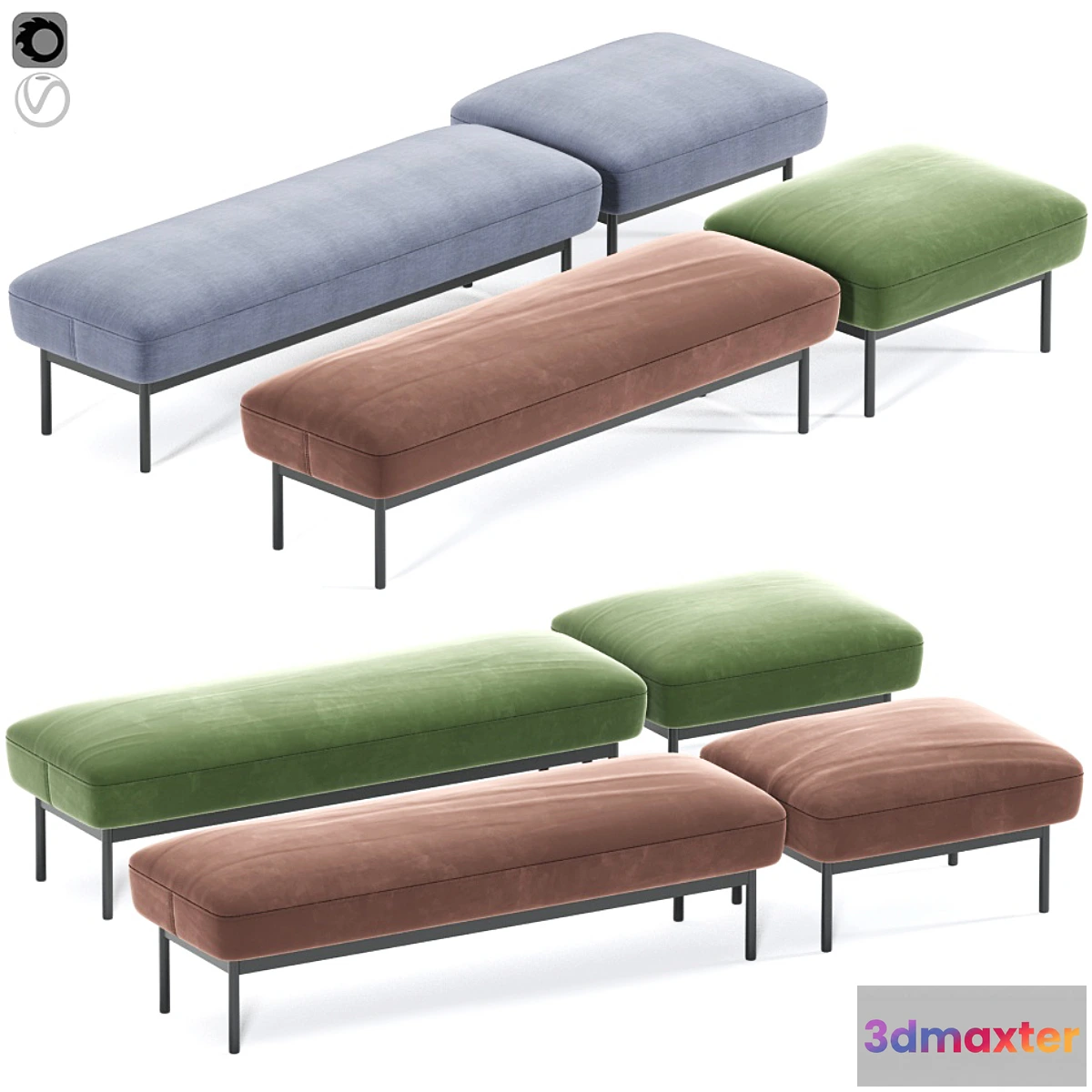834102 - Puff Puff Bench by Blu Dot - No.3