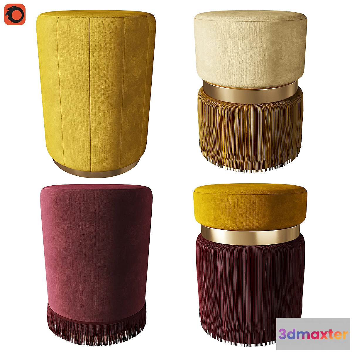 852621 - Set of ottomans 2 - No.3