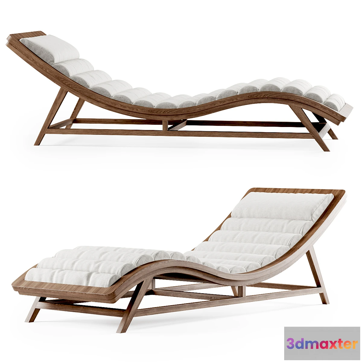 852633 - Wooden chaise lounge - No.3