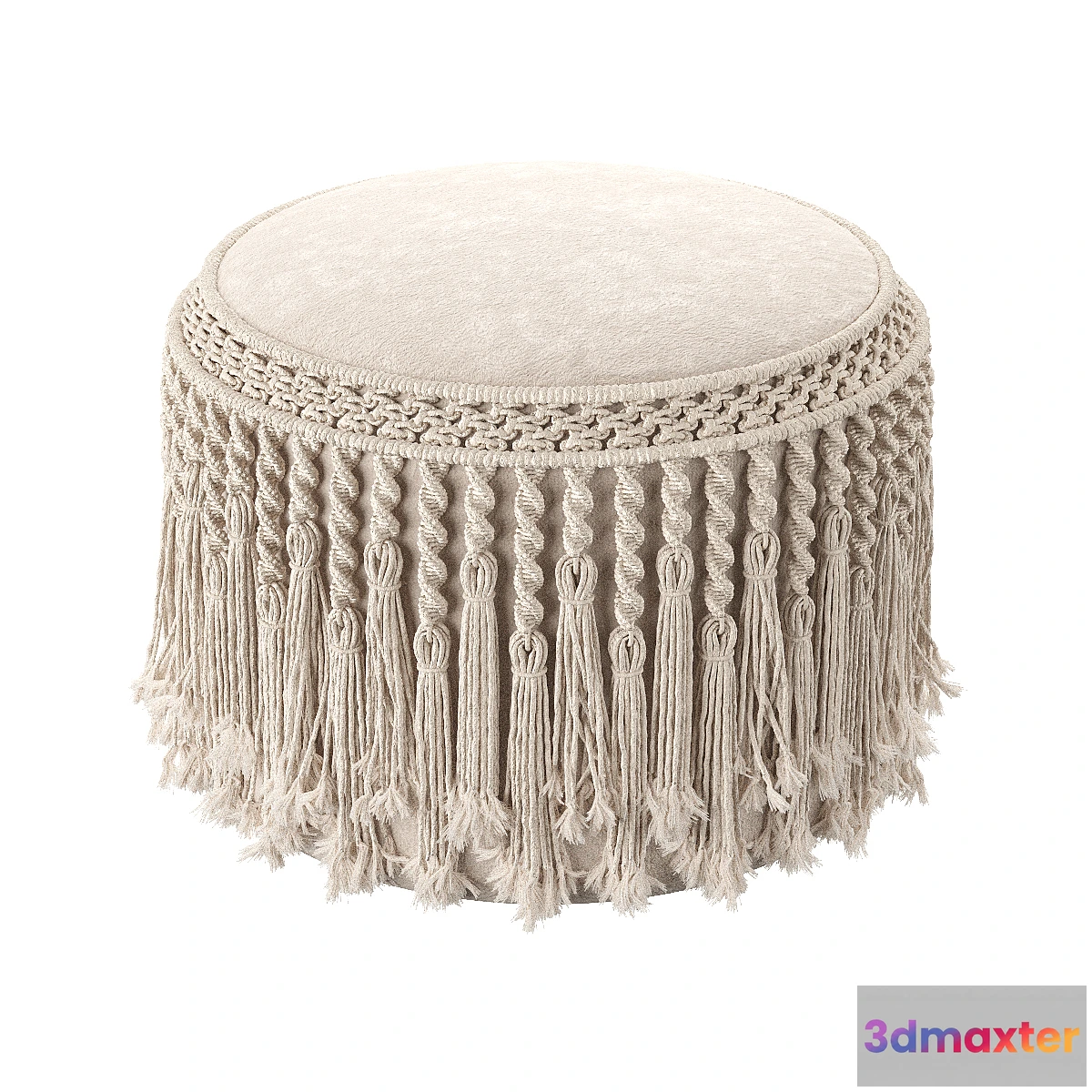 866313 - Macrame pouf Pretty Bird - No.4