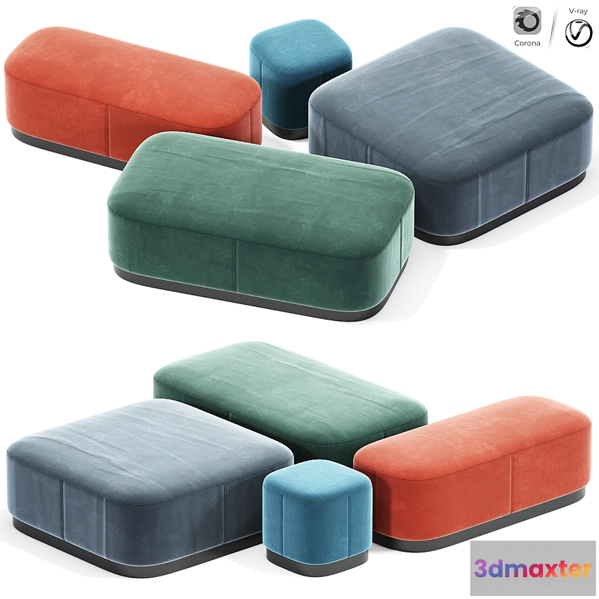 866485 - Modern pouf set - No.4