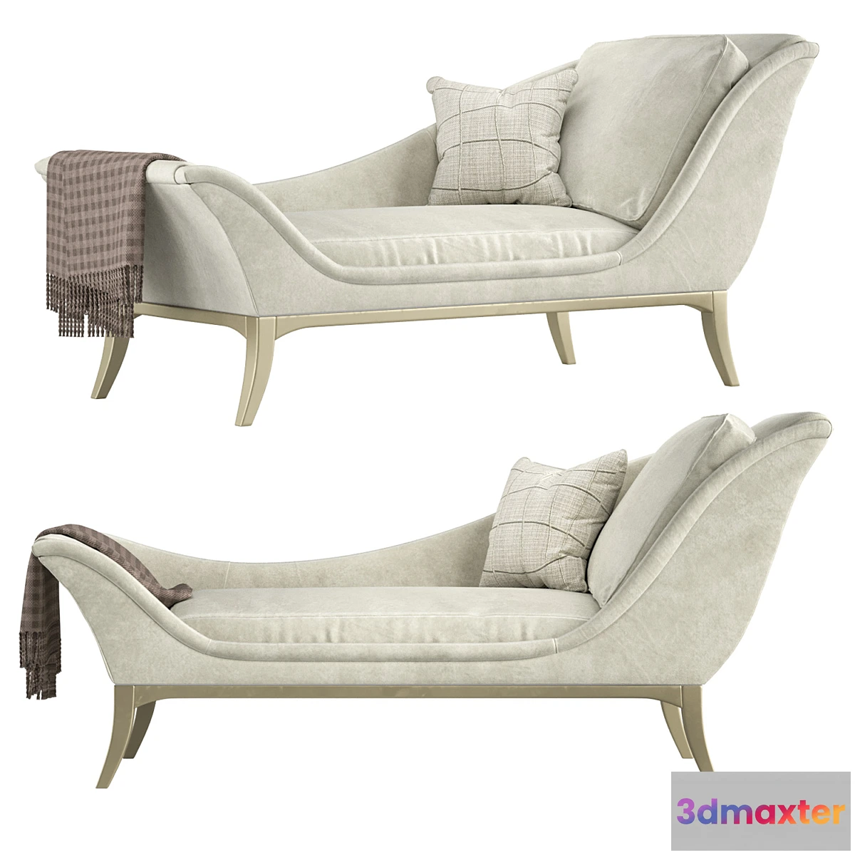 880390 - Avondale Velvet Chaise Lounge - No.6