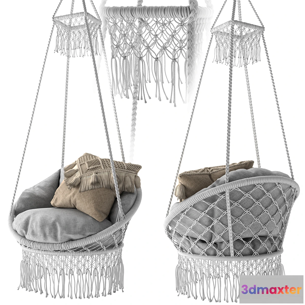 881940 - Deluxe Macrame Chair with Fringe - No.4