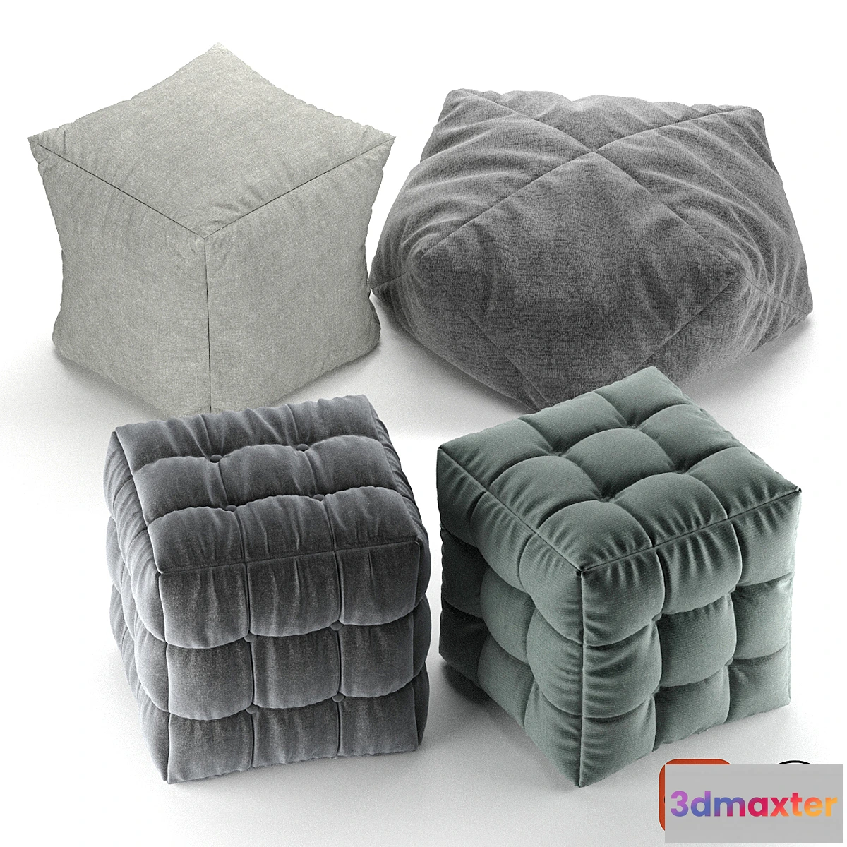 881986 - Soft fabric poufs - No.4