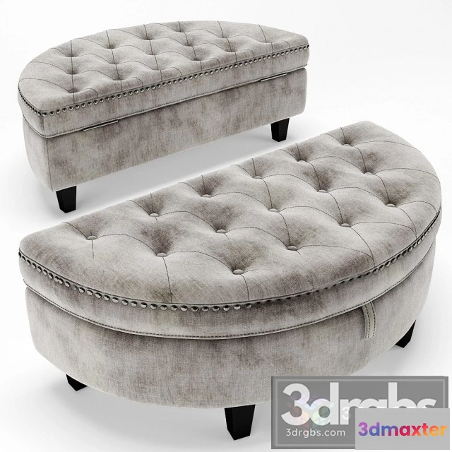 954118 - Baldy Tufted Storage Ottoman - No.2