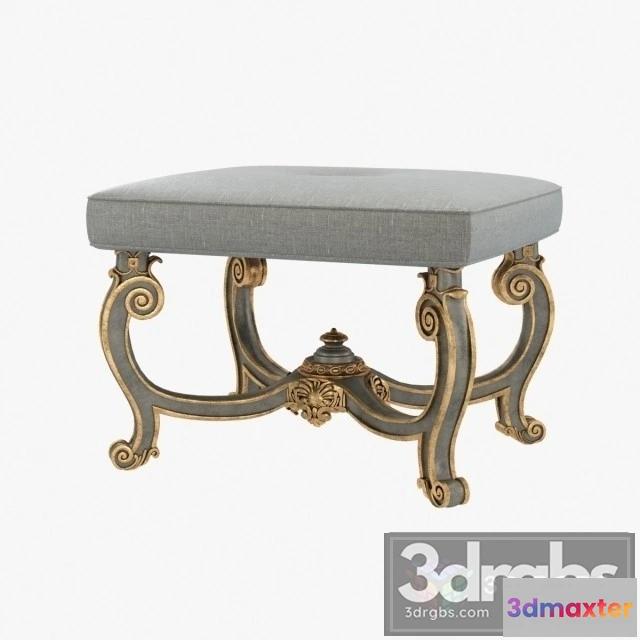 954162 - Baroque Style Carved Bench