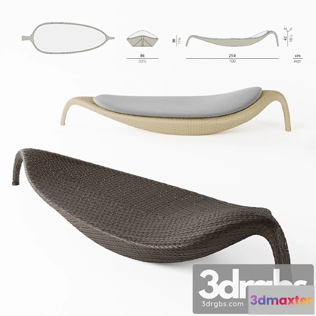 954180 - Beach Chair The Leaf Collection