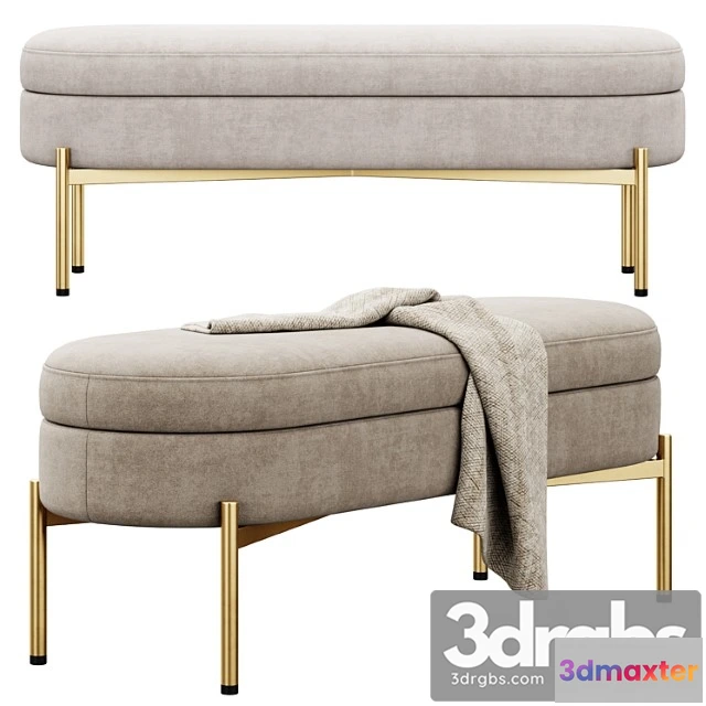 954450 - Chloe storage bench ottoman by lumisource 2