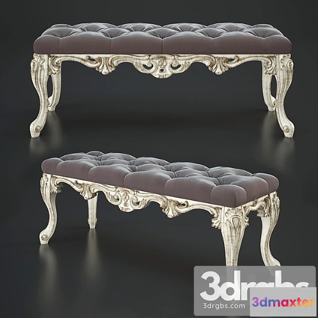 954476 - Classic upholstered bench 2