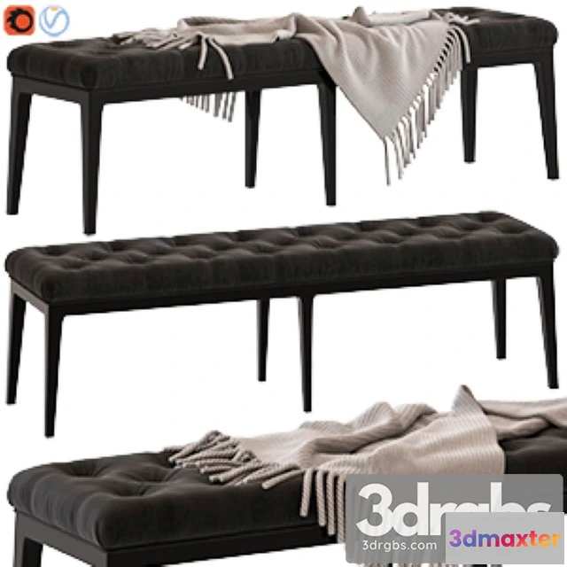 954498 - Coco Republic Piccadilly Tufted Bench