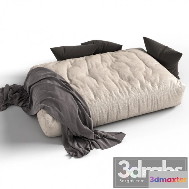 954726 - Fabric Square Pouf