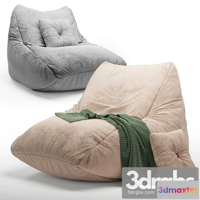 954786 - Frameless soft beige pie chair 2