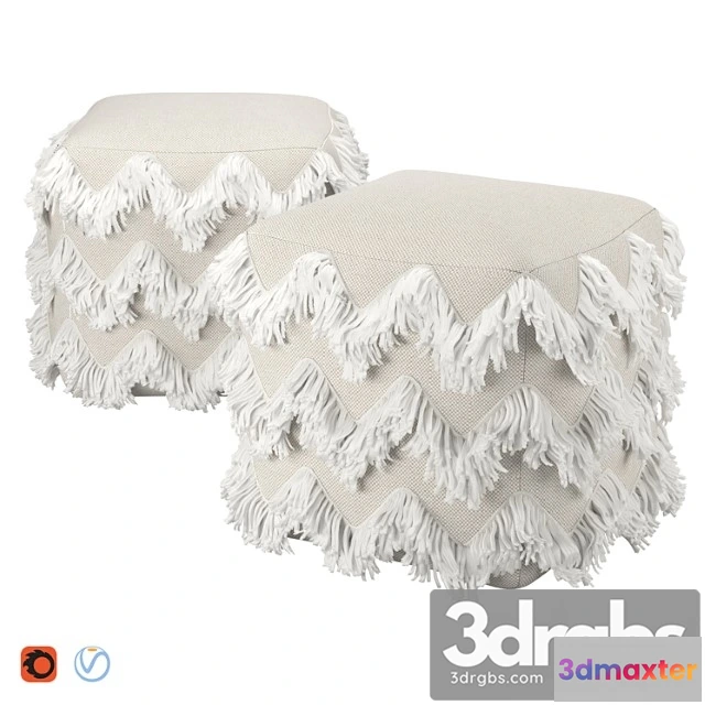 954790 - Fringed pouf 2