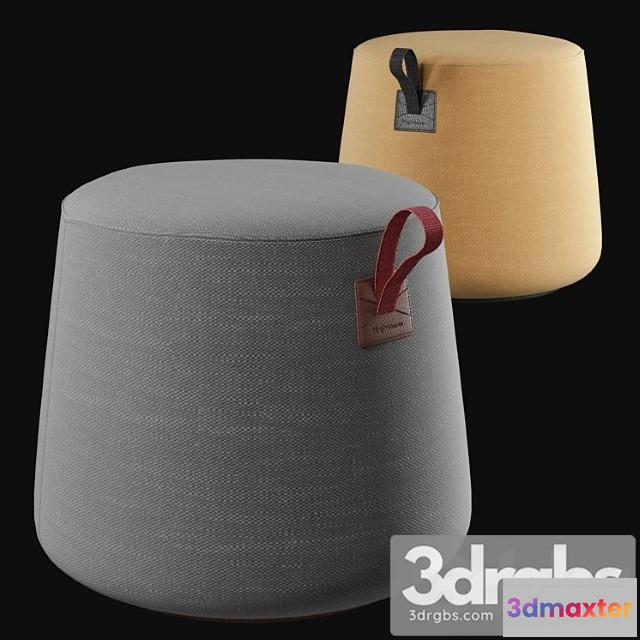954898 - Hightower round pouf most modest 2
