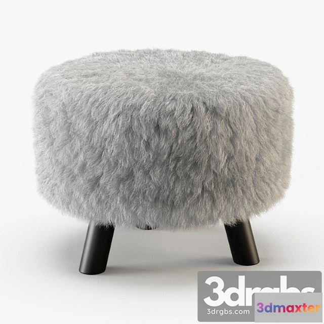954990 - Keomi flokati ottoman 2